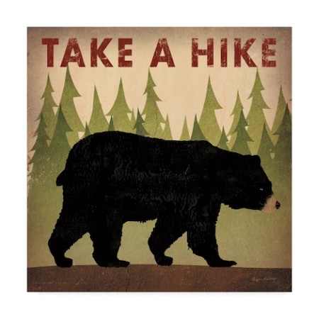 Ryan Fowler 'Take A Hike Black Bear' Canvas Art,24x24